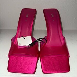Zara hot pink high heels